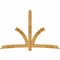 Ekena Millwork Davenport Rough Sawn Timber Gable Bracket, Western Red Cedar, 108"W x 72"H x 4"D x 6"F, 16/12 Pitch GBW108X72X0406DAV00RWR - alternate 1